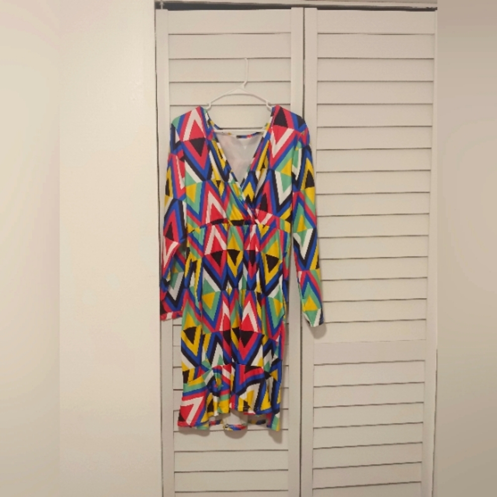 Nami Women's Geometric Print Dress Size 1 XL